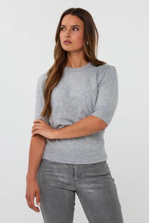 pullover trui grijs melange