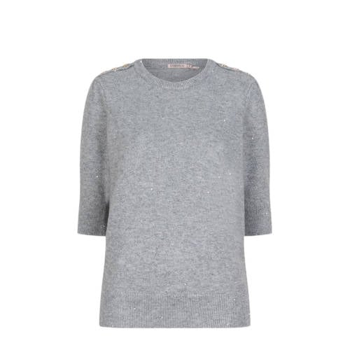 Esqualo pullover trui grijs melange afbeelding