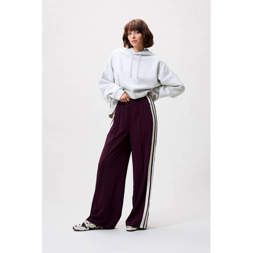 Catwalk Junkie wide leg high waist broek donkerrood afbeelding
