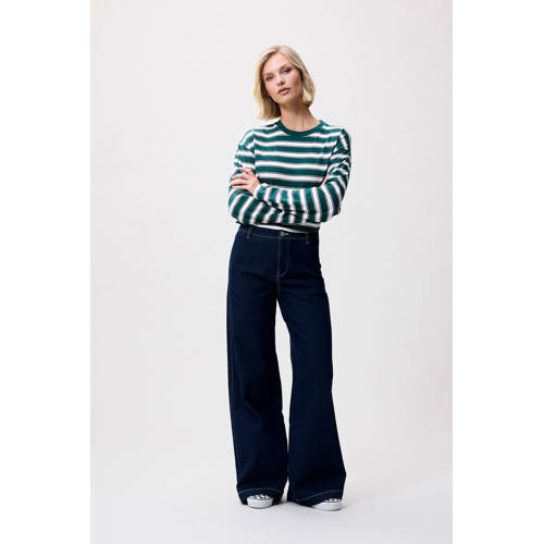 Catwalk Junkie wide leg jeans dark blue denim afbeelding