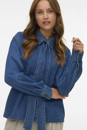 denim blouse medium blue denim