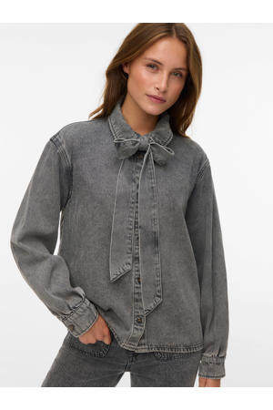 denim blouse grey denim