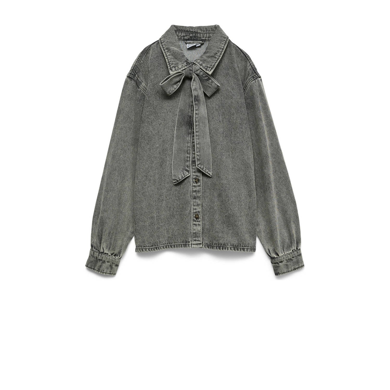 VERO MODA denim blouse grey denim