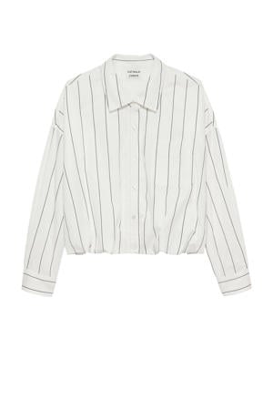 gestreepte blouse - wit