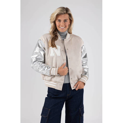 NUKUS baseball jacket beige afbeelding