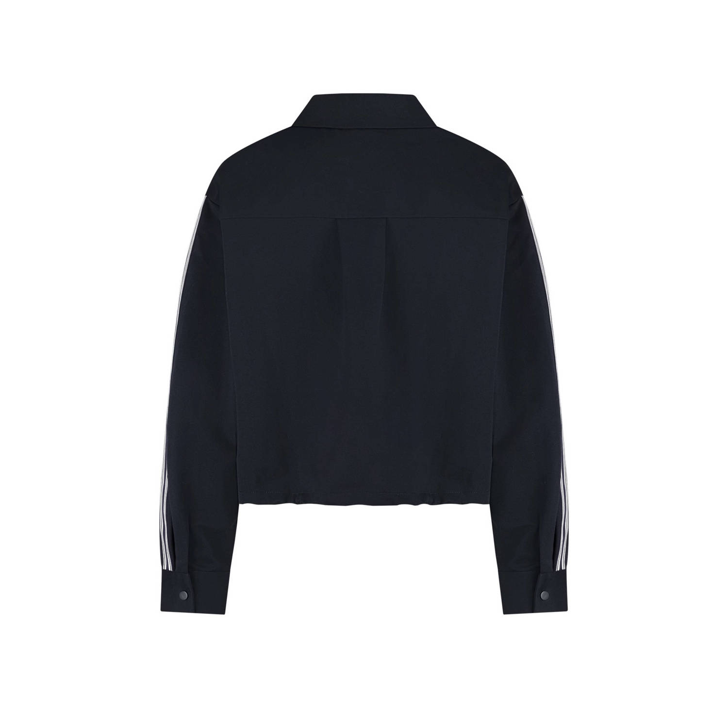 NUKUS blouse donkerblauw
