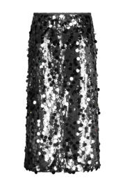 thumbnail: NUKUS midi rok met pailletten zilver