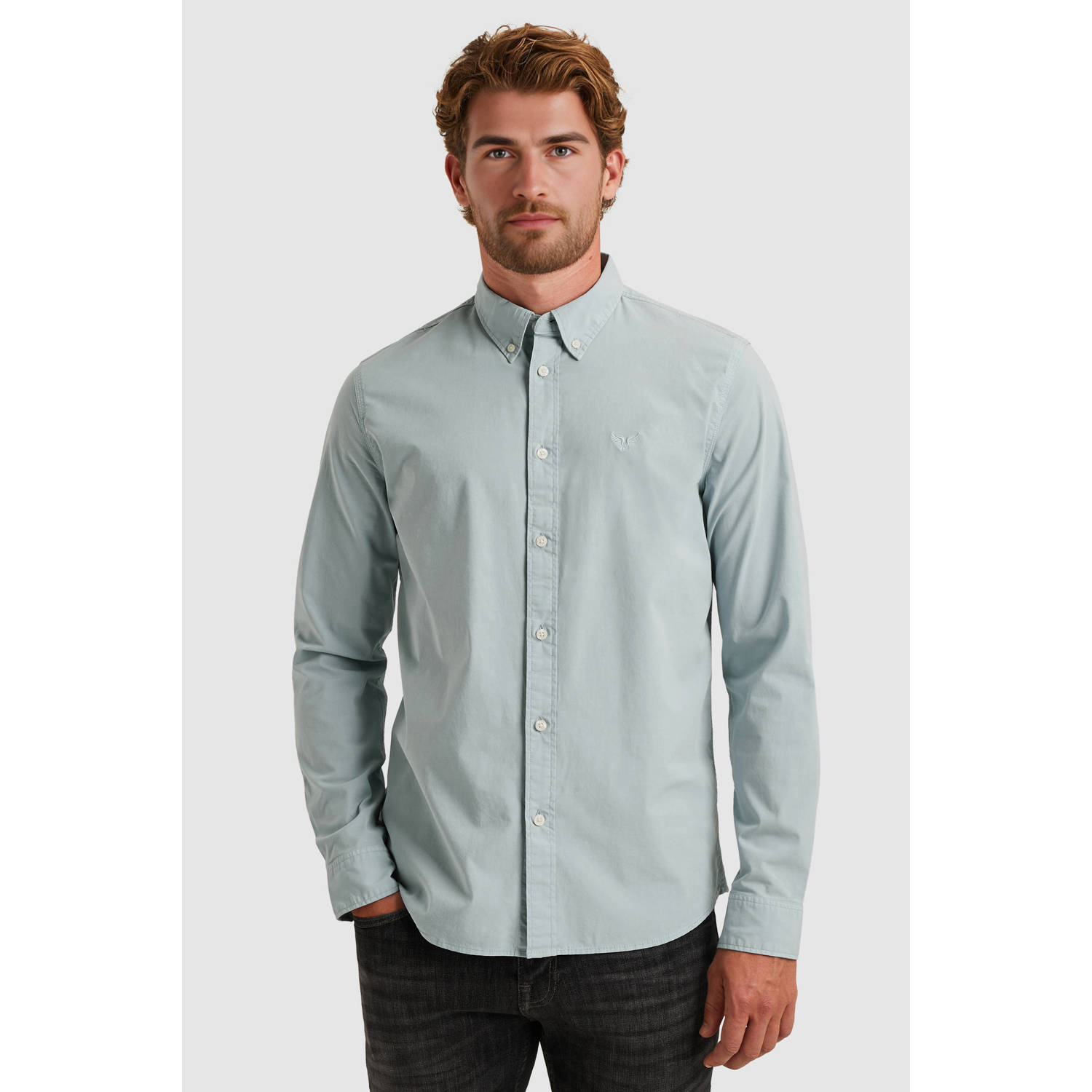 PME Legend casual overhemd lichtblauw