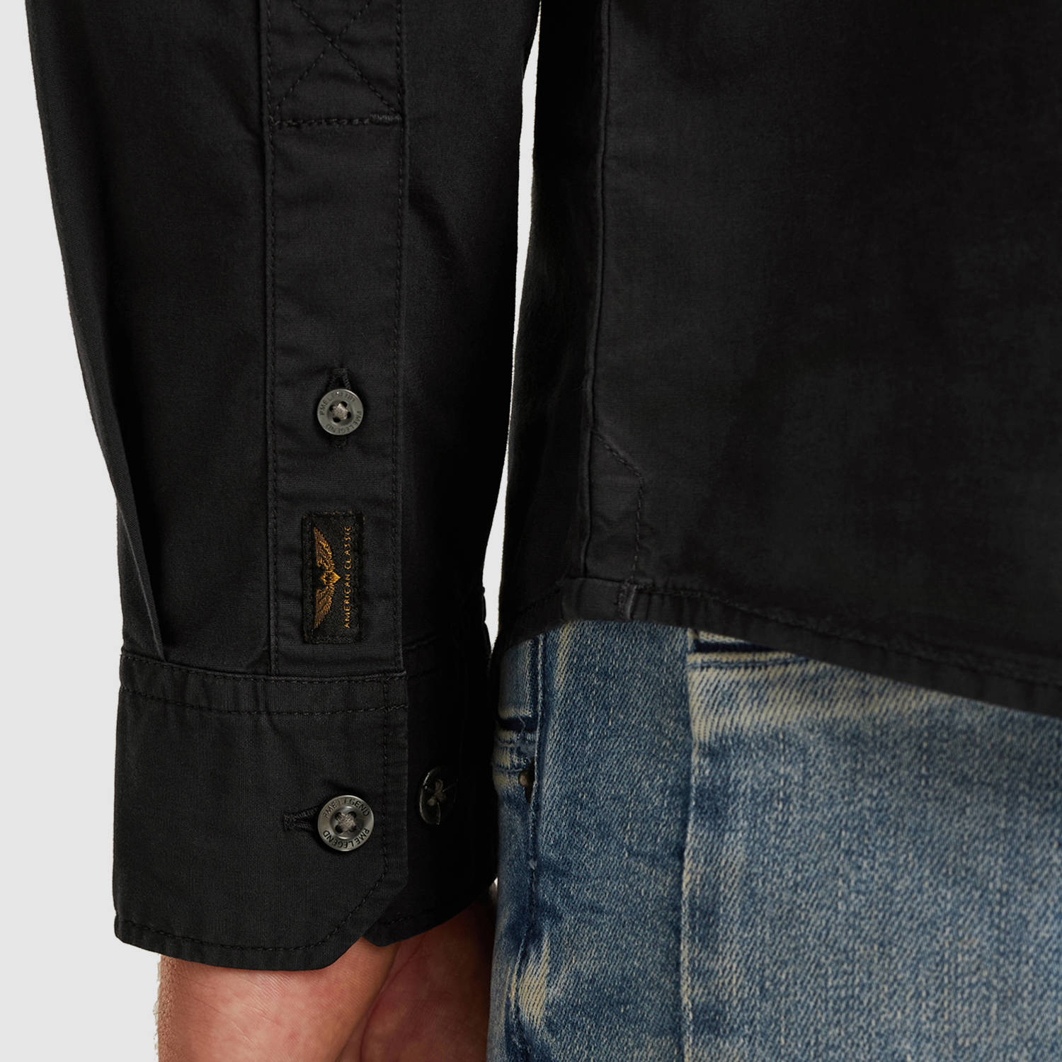 PME Legend casual overhemd donkerblauw