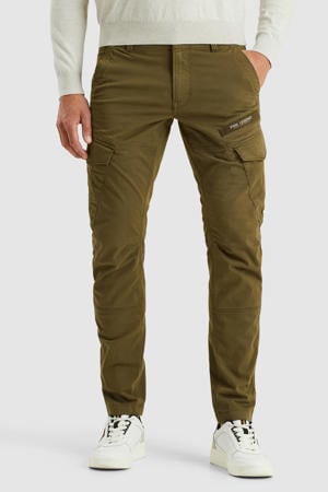 NORDROP  tapered cargobroek olijfgroen