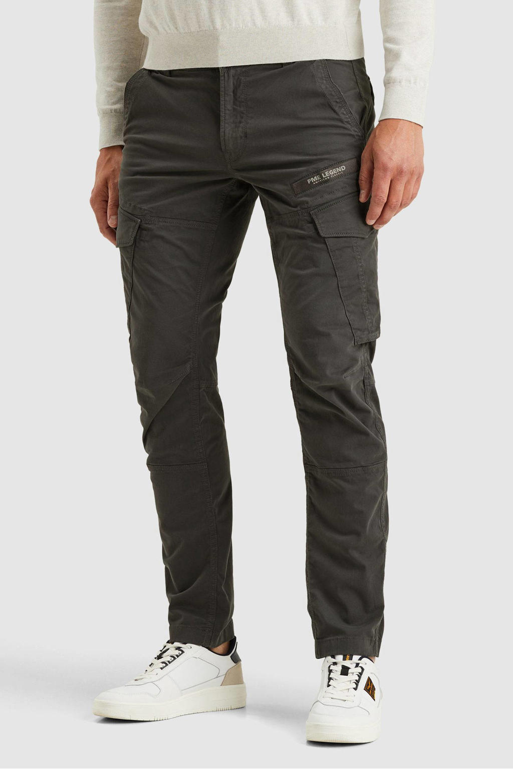 PME Legend NORDROP tapered cargobroek grijs