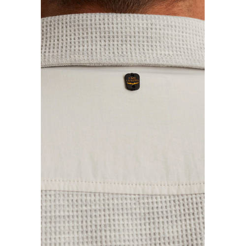 PME Legend overshirt met textuur lichtgrijs afbeelding