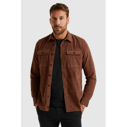 PME Legend overshirt roodbruin afbeelding