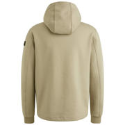 thumbnail: Lichtbruine heren PME Legend sweatvest met effen, lange mouwen, capuchon en ritssluiting