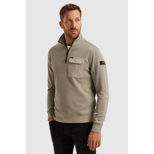 PME Legend trui met ingebreid patroon beige afbeelding