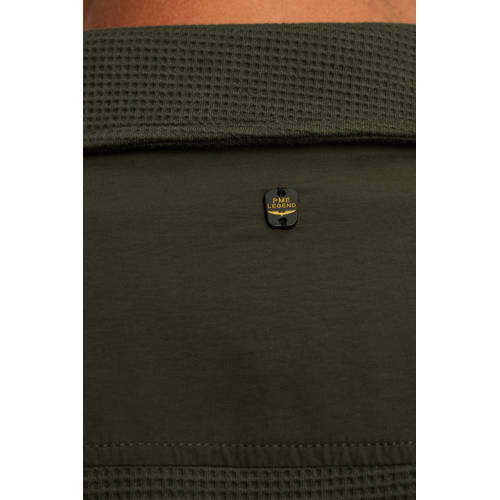 PME Legend overshirt met textuur kaki afbeelding