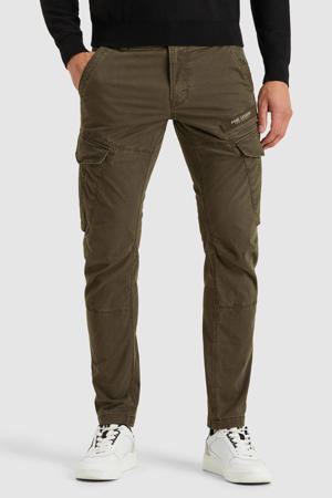 tapered cargobroek kaki
