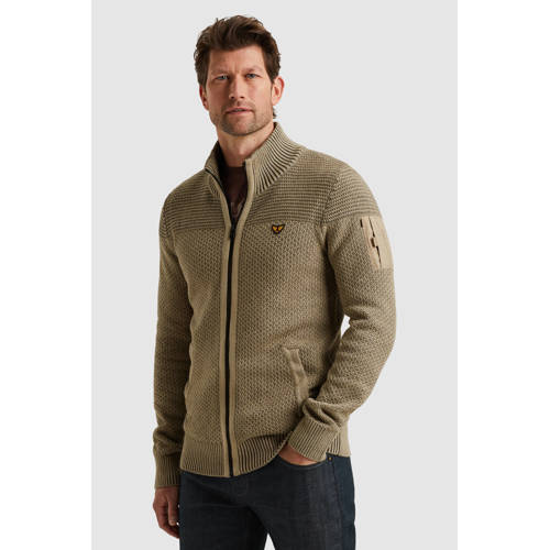 PME Legend vest gebreid lichtbruin afbeelding