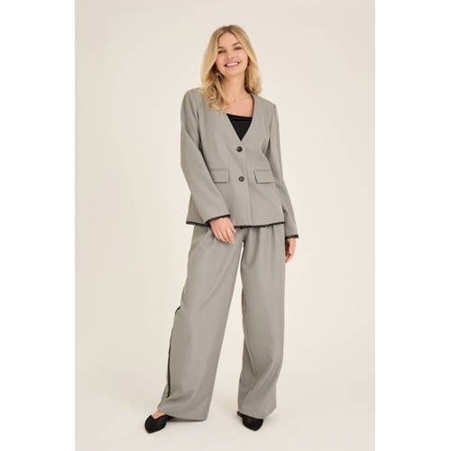A-View regular waist pantalon grijs afbeelding