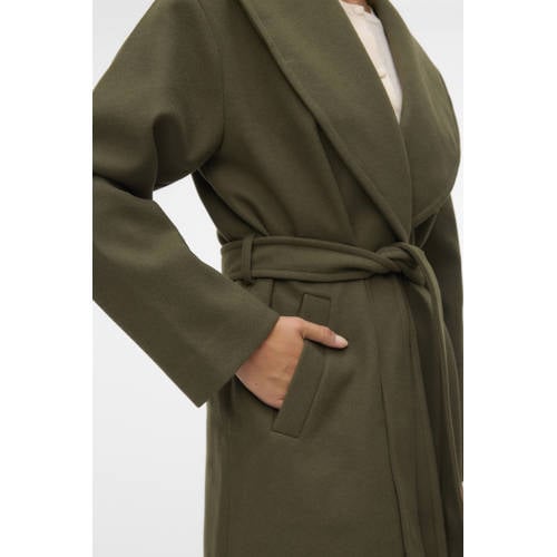 VERO MODA manteljas donkergroen afbeelding