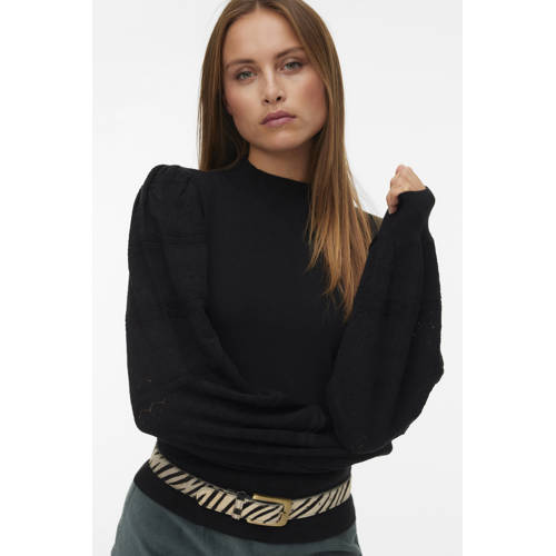 VERO MODA gebreide trui zwart afbeelding