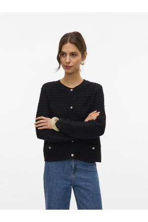 gebreid vest zwart