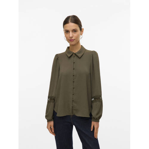 VERO MODA blouse donkergroen afbeelding