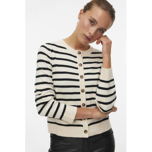 VERO MODA gebreid vest zwart afbeelding
