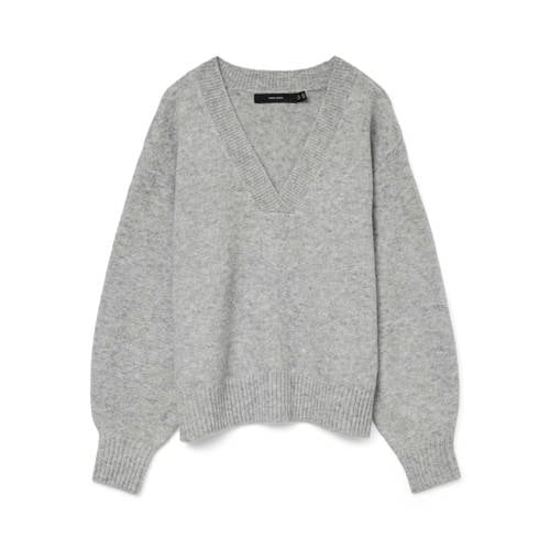 VERO MODA gebreide trui grijs afbeelding