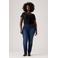 Levi's 724 high waist straight leg jeans medium blue denim