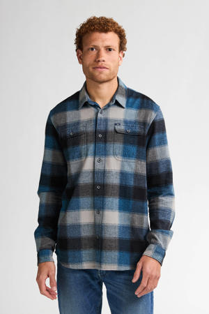 regular casual overhemd blauw