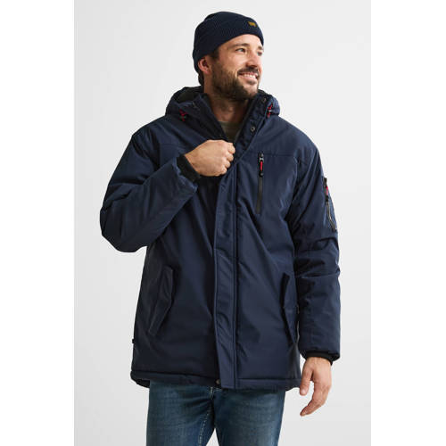 Petrol Industries winterjas donkerblauw afbeelding