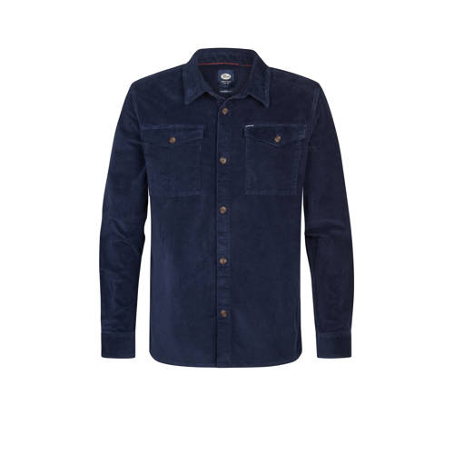 Petrol Industries regular casual overhemd blauw afbeelding