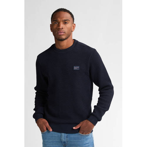 Petrol Industries sweater gebreid donkerblauw afbeelding