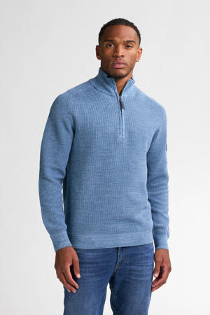 trui grof gebreid blauw