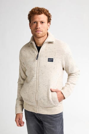 vest gebreid wit