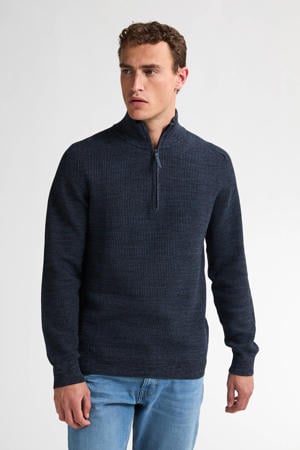 trui grof gebreid blauw