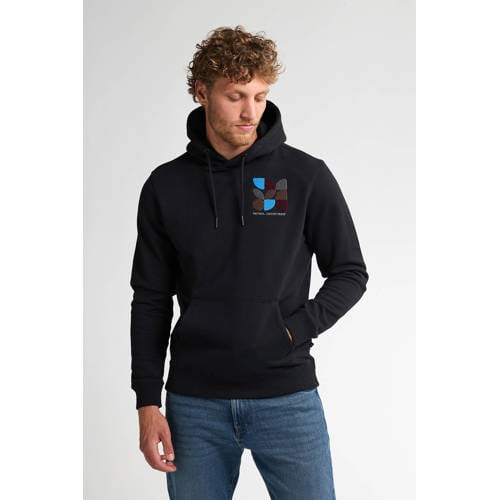 Petrol Industries hoodie met backprint zwart afbeelding