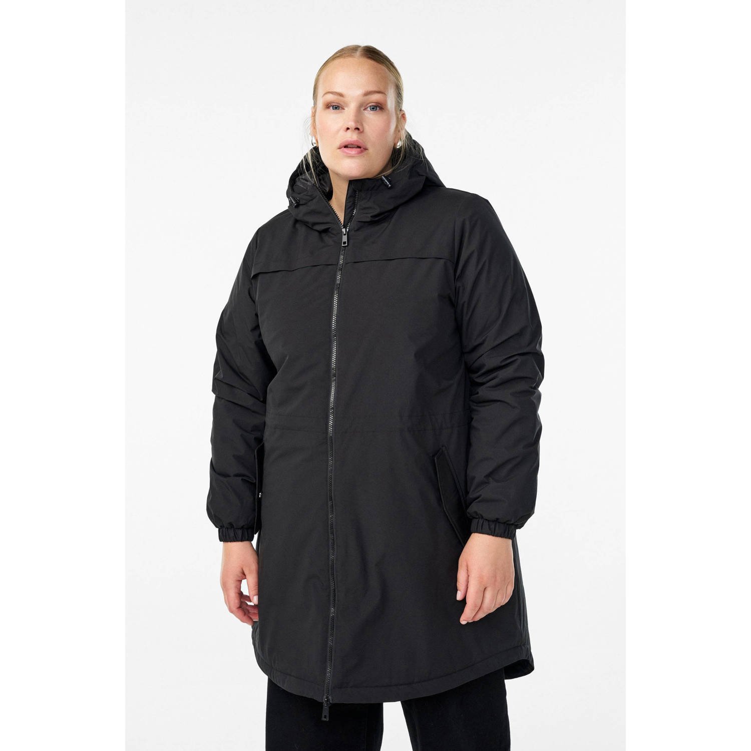 Zizzi parka zwart