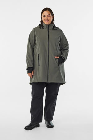 softshell jas groen