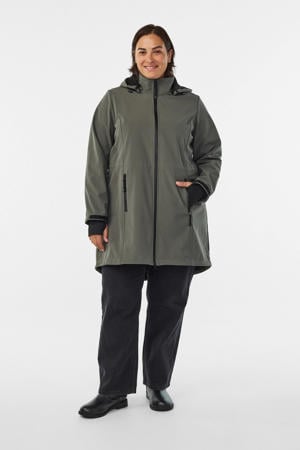 softshell jas groen