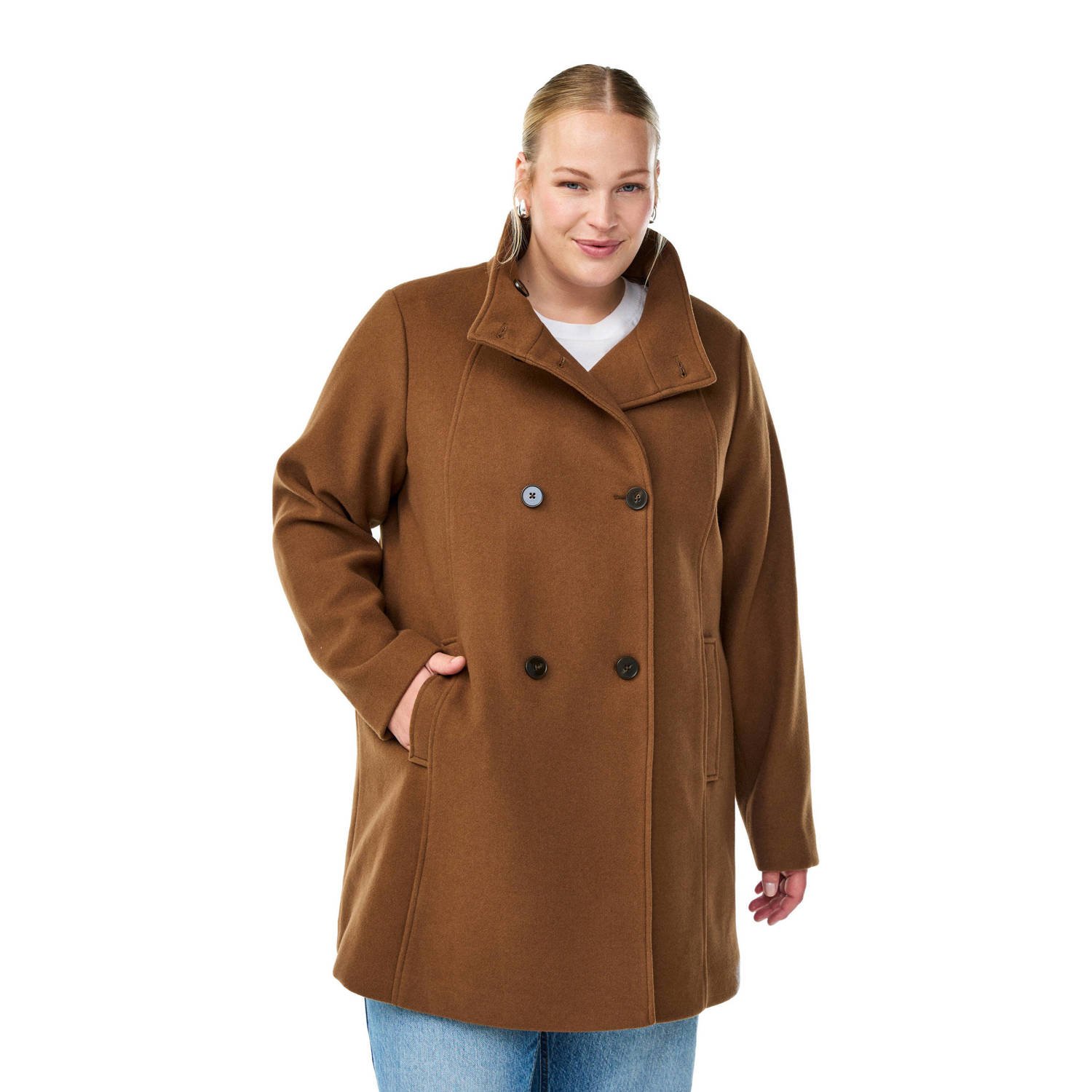 Zizzi manteljas camel