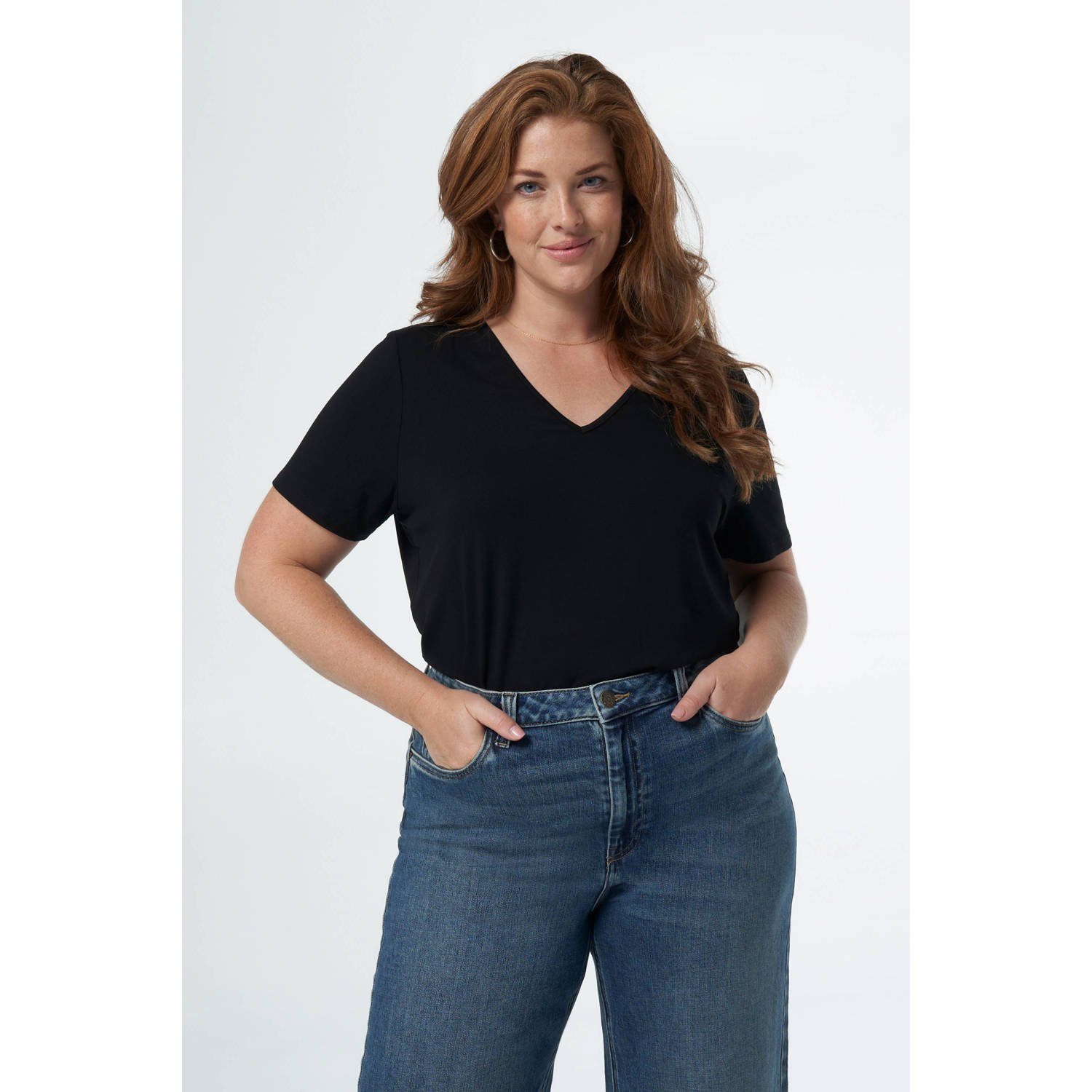 MS Mode T-shirt zwart