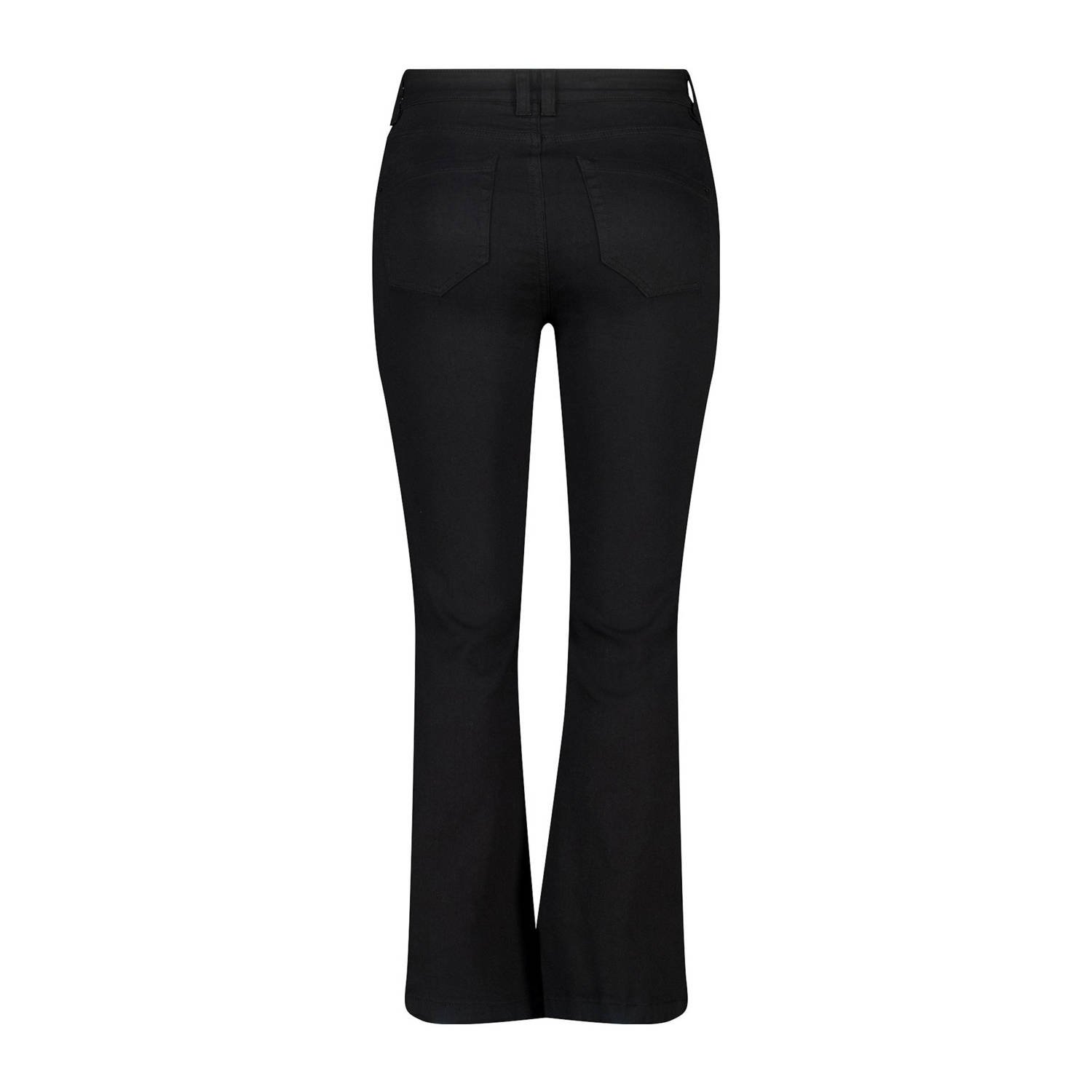 MS Mode high waist flared jeans zwart