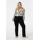 MS Mode high waist flared jeans zwart