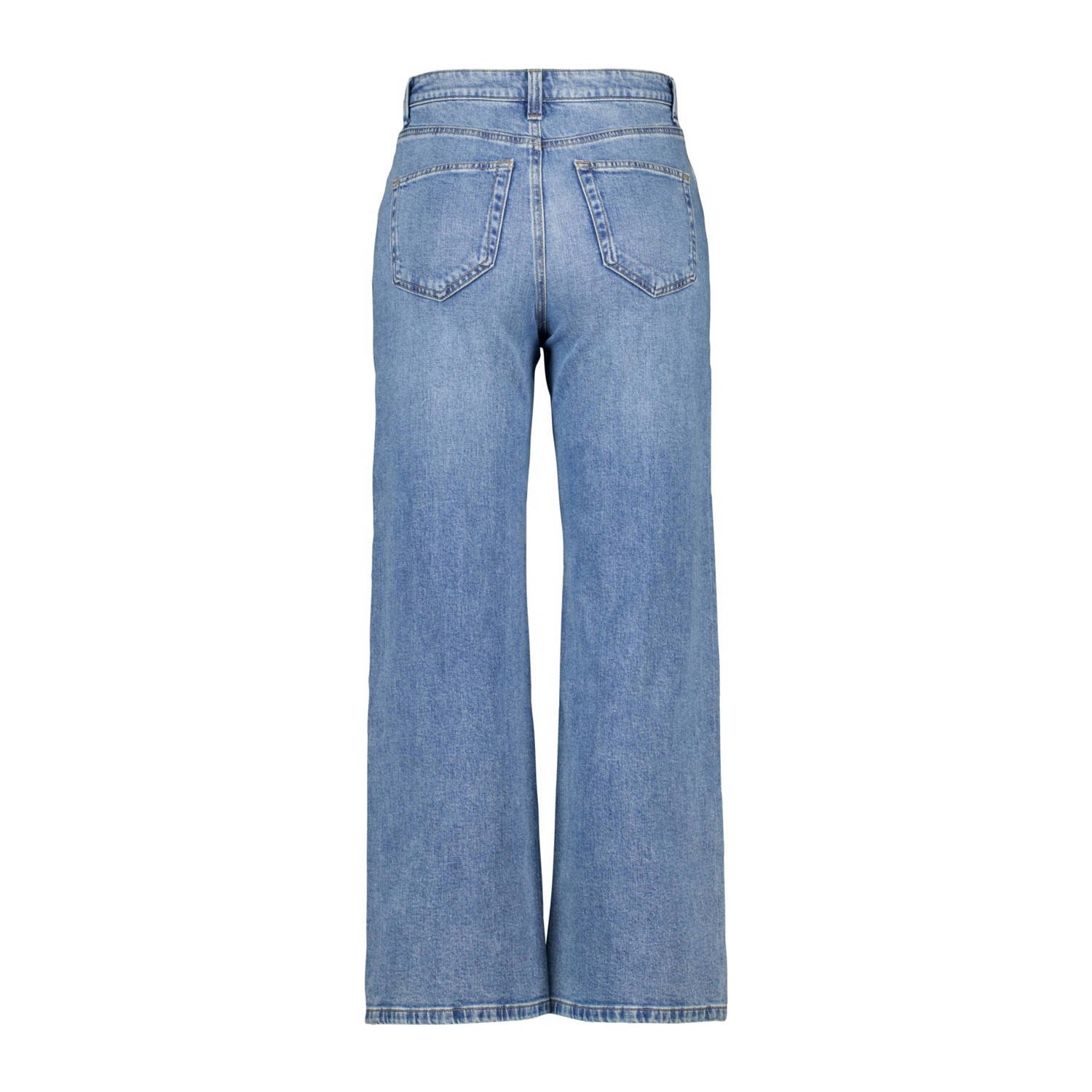 MS Mode high waist wide leg jeans light blue denim