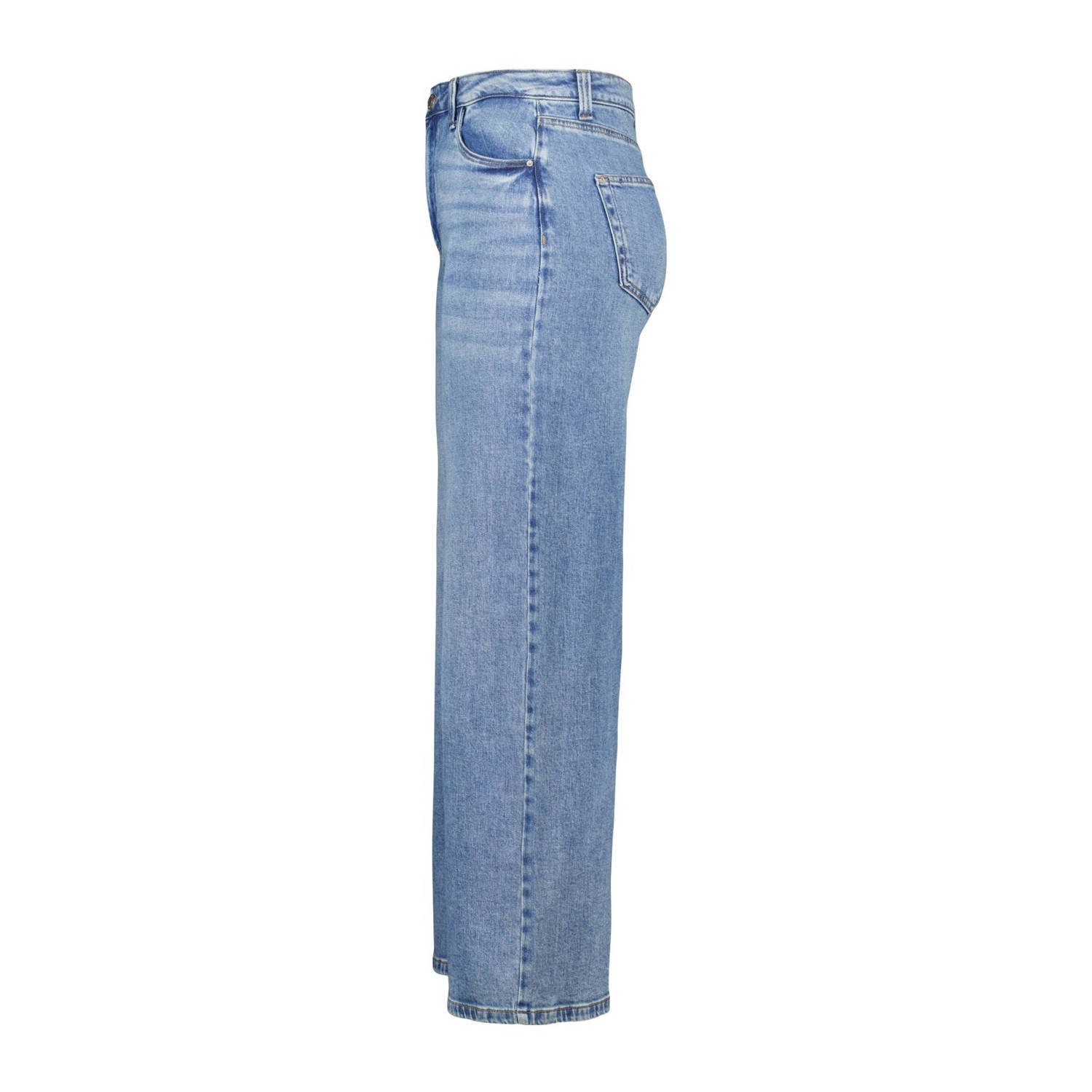 MS Mode high waist wide leg jeans light blue denim