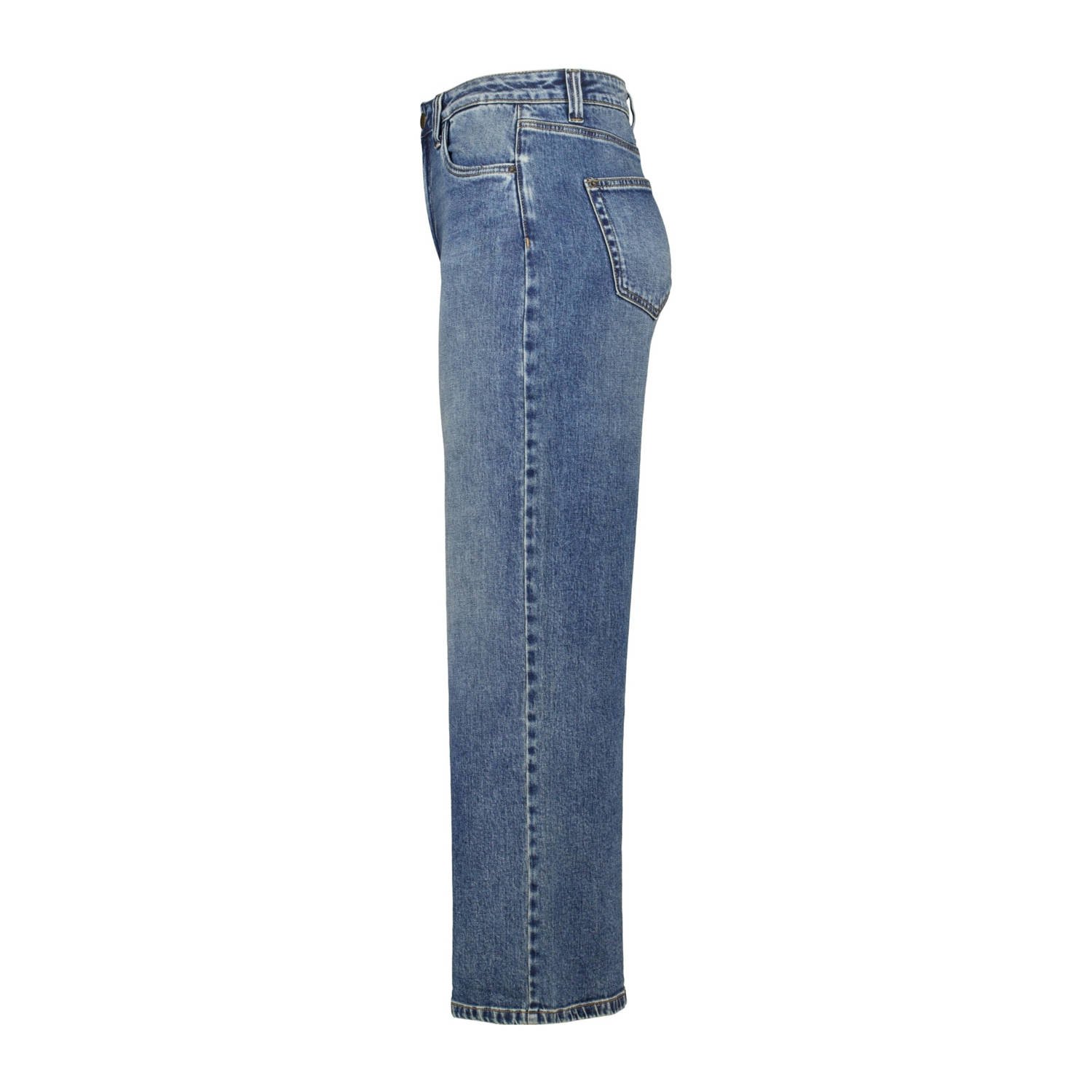 MS Mode high waist bootcut jeans dark blue denim