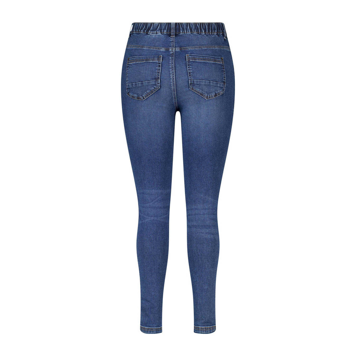 MS Mode high waist skinny jeans medium blue denim