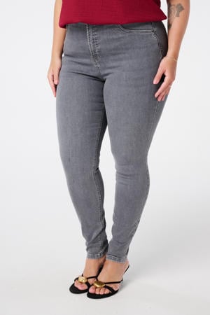 high waist skinny jeans grijs
